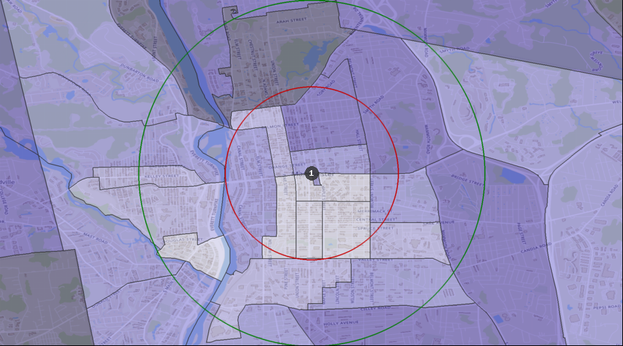 Manchester, New Hampshire - Percentage of the Population Visiting a Dentist in the Last 12 Months